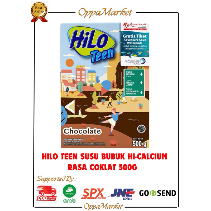 

HILO TEEN SUSU BUBUK PERTUMBUHAN ANAK HI-CALSIUM RASA COKLAT 500G