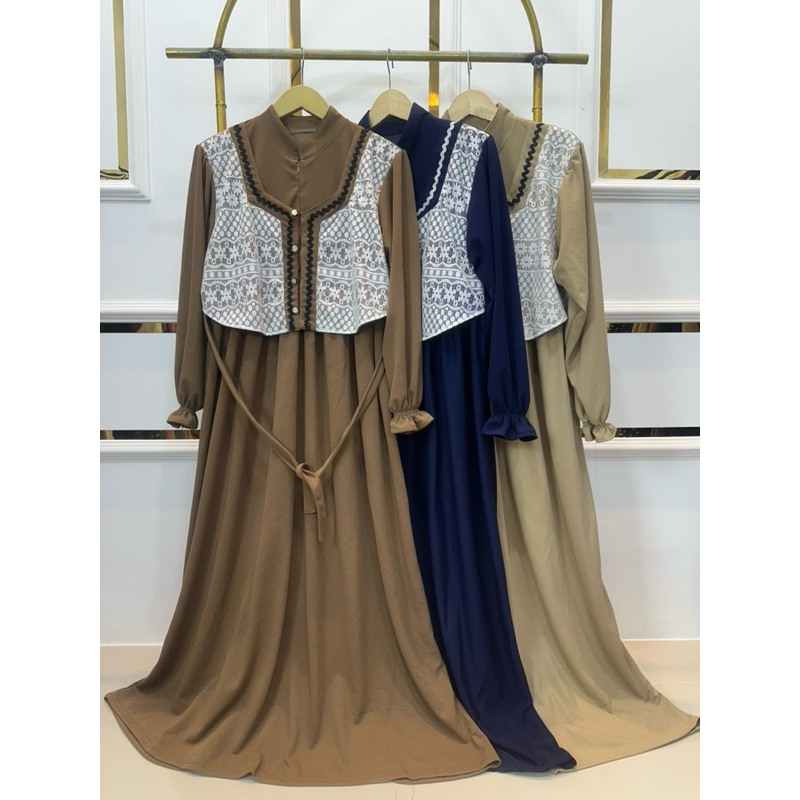 NALITA DRESS ROMPI BRUKAT NEW TRENDY GAMIS CASUAL BUSUI VOXY PREMIUM