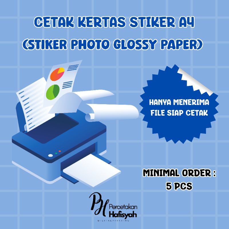 

CETAK KERTAS STIKER GLOSSY UKURAN A4