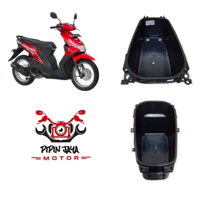 Box Bagasi bawah Jok Motor Honda Beat FI 2012 - 2013 Starter kasar