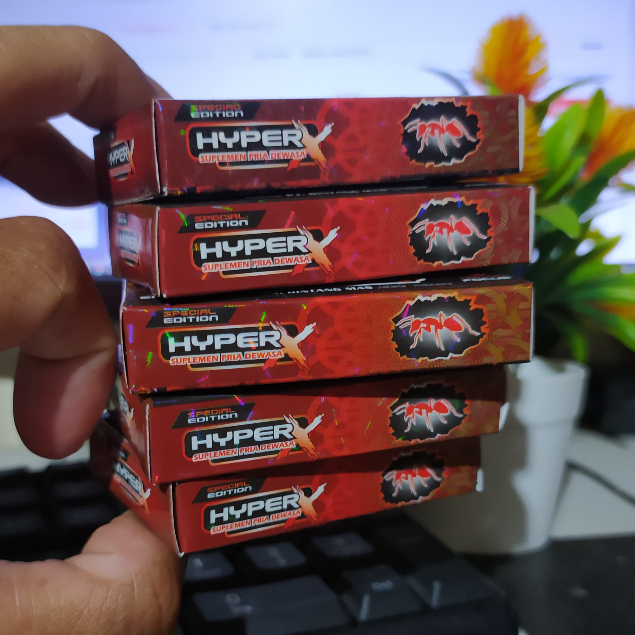 

TERLARIS Madu Bubuk Hyperx ECER 5 Pack 10 Kapsul HP HIPER X Madu Bubuk Herbal