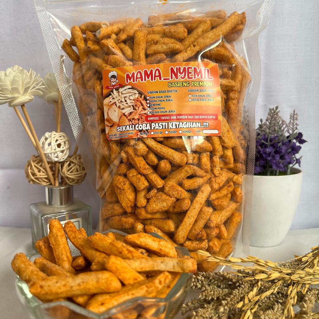 

Basreng Rasa SAMBAL MATAH 250g Basreng Stik Rasa SAMBAL MATAH 250gr cemilan enak renyah dan murah