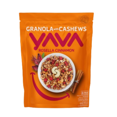 

Yava Granola with Cashews Rosella Cinnamon 400g || Snack, Cemilan Sehat, Sereal Sarapan, Diet