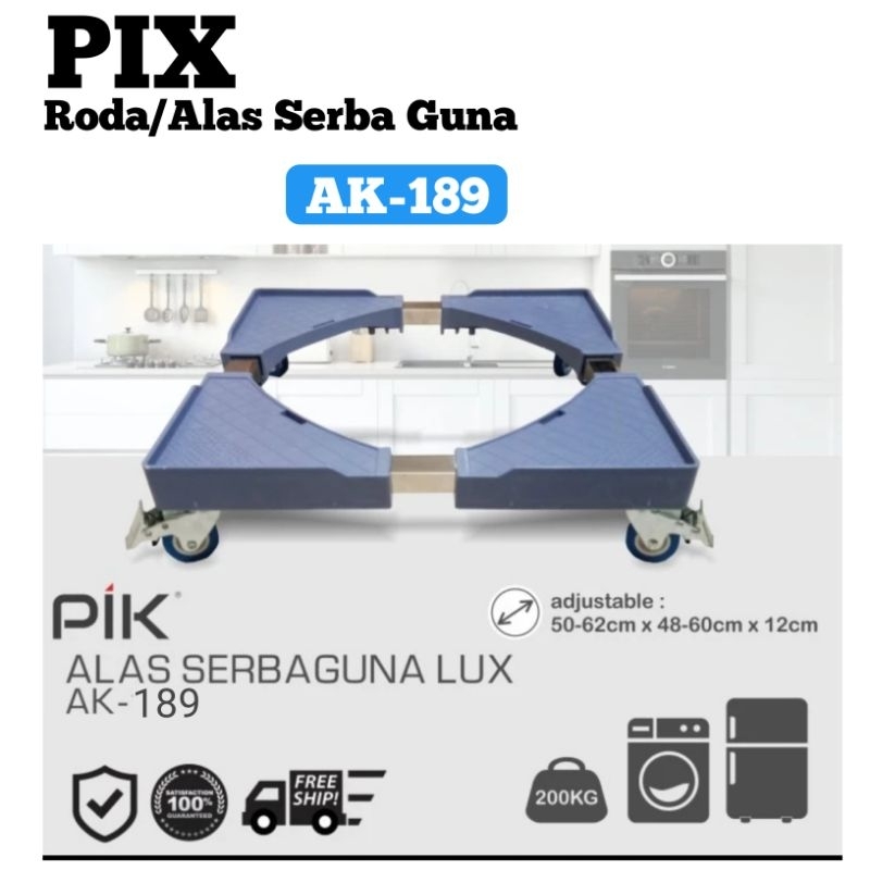 Roda kulkas/Roda serbaguna PIK AK-189 alas serbaguna stainless