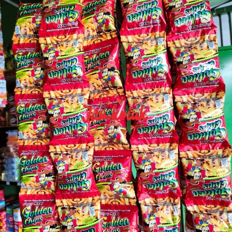 

Snack jadul Potato Chips Golden chips isi 10 pcs @25gr