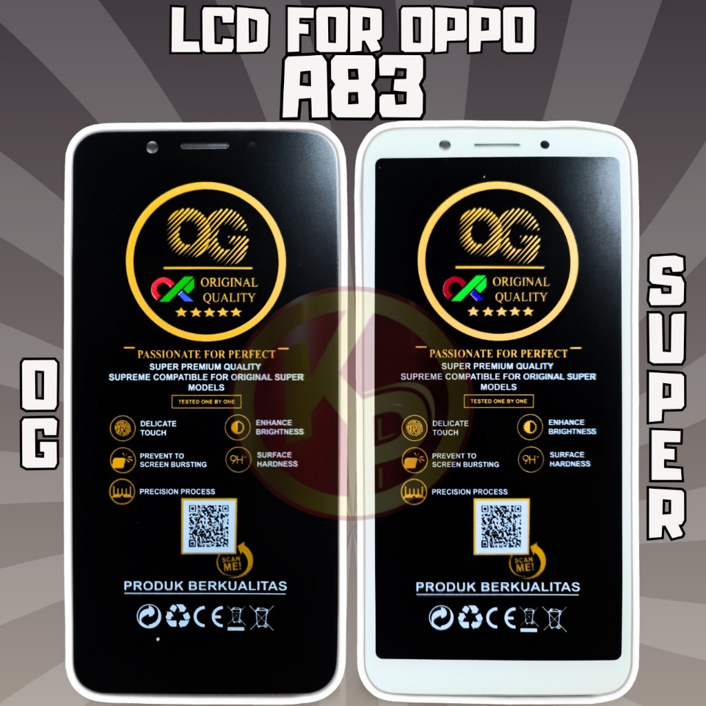 LCD + TOUCHSCREEN OPPO A83 [BLACK] [ WHITE ] KUALITAS ORIGINAL SUPER