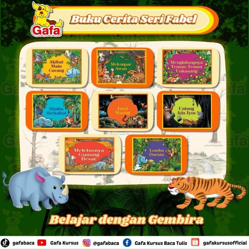 GafaBaca - Buku Cerita Gafa Seri Fabel (Buku Cerita Anak, Buku Bacaan Anak.)