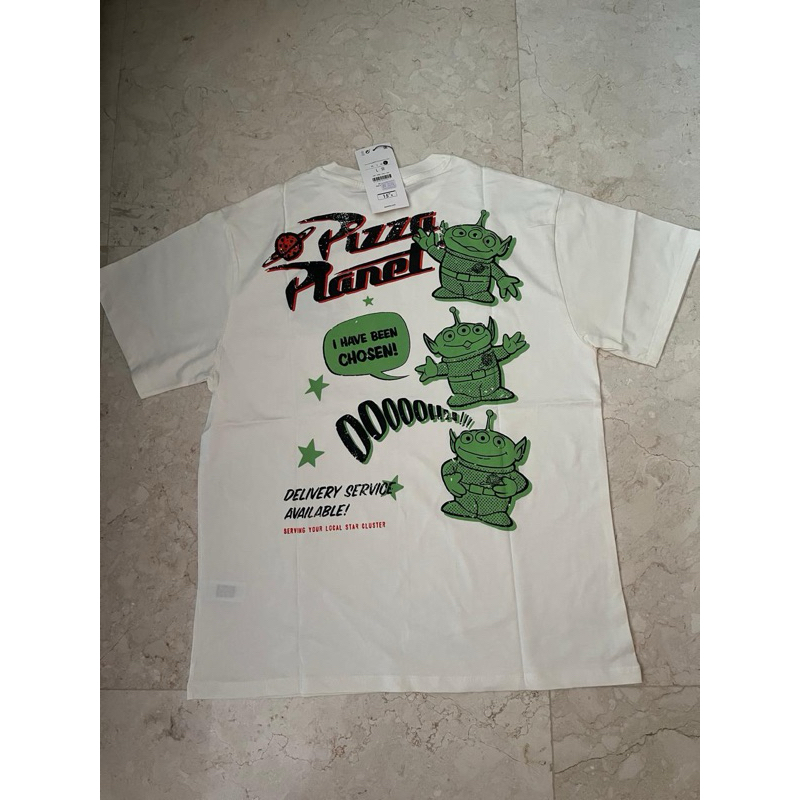 T-Shirt Tshirt Kaos Bershka Toy Story White Tee