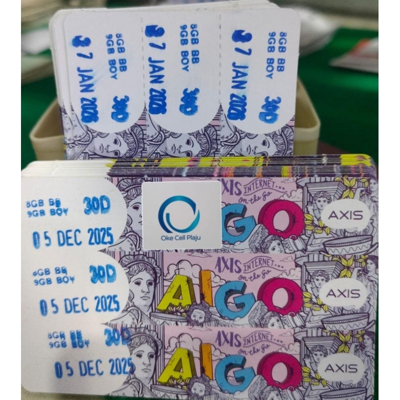voucher Axis8GB( 9GB )30hari