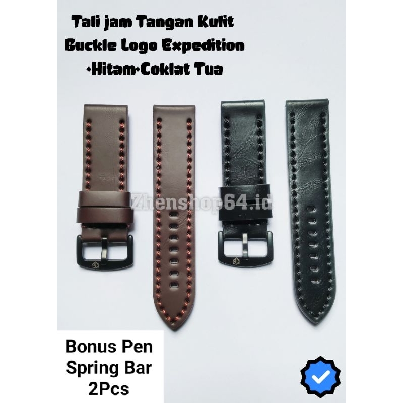 Tali Jam Tangan Expedition Kulit  Strap Buckle Logo Expedition