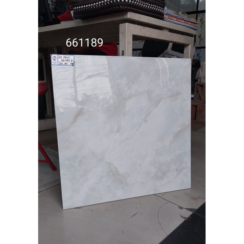 GRANITE LANTAI 60X60 661189 GREY | GLOOSY | SUN POWER