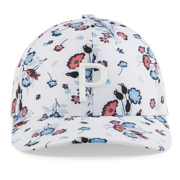 Golf Topi PUMA Golf Cap - Heirloom Tech P Snapback Cap - White Glow SS24 Oriii