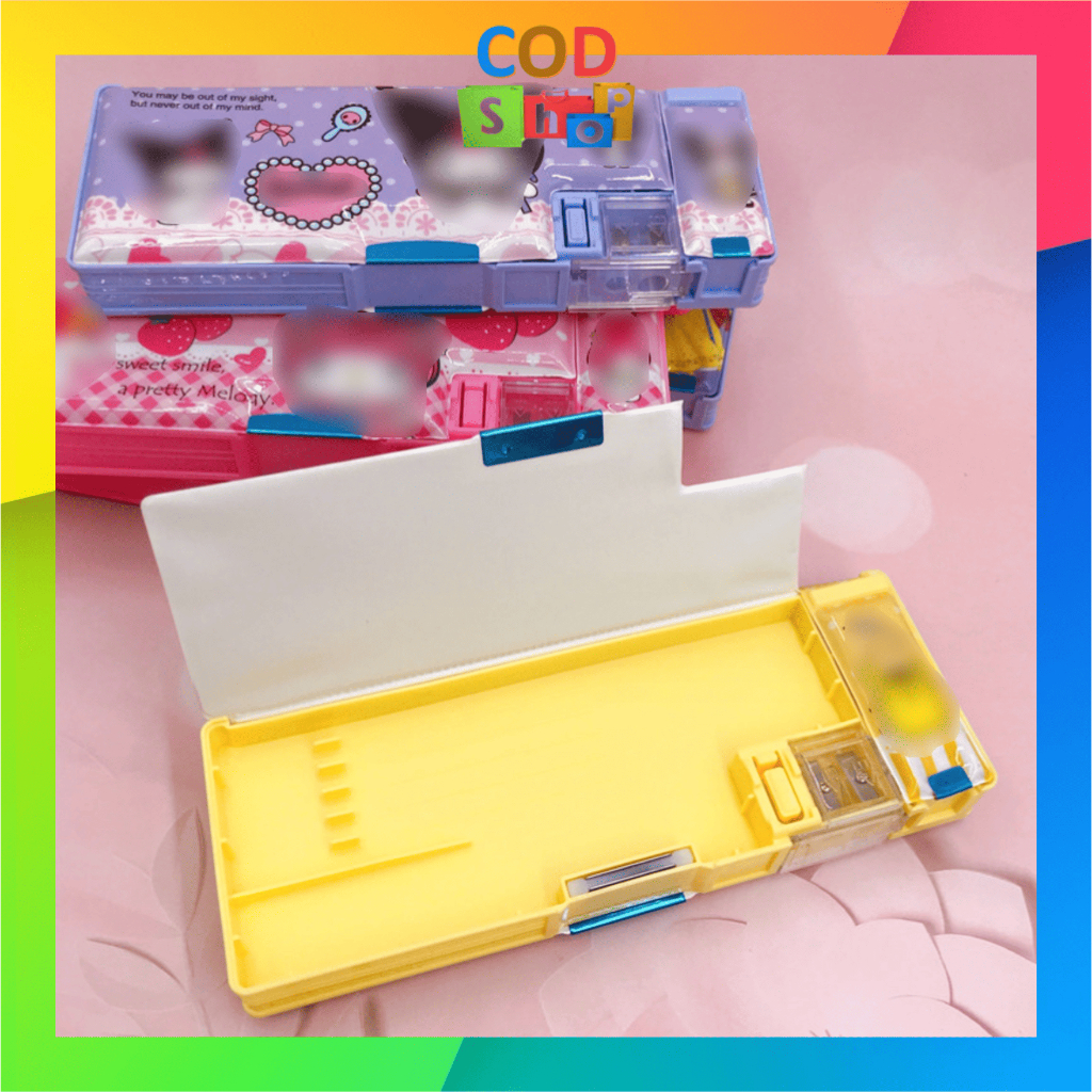 

COD - S5984 Kotak Pensil / Kotak Pensil Magnet 2 Sekat / Kotak Pensil Anak Dilengkapi Rautan / Kotak Pensil Lucu