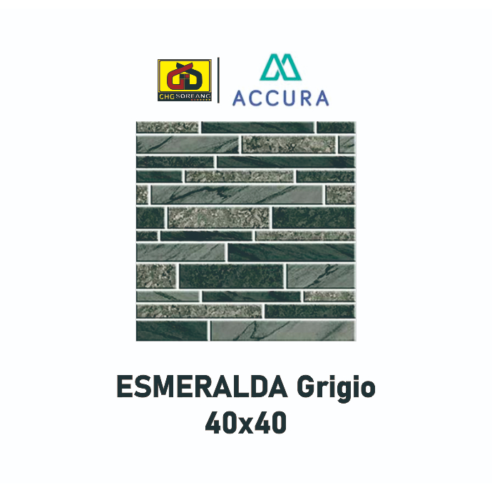 KERAMIK DINDING 40x40 MOTIF BATU ALAM MULIA ESMERALDA