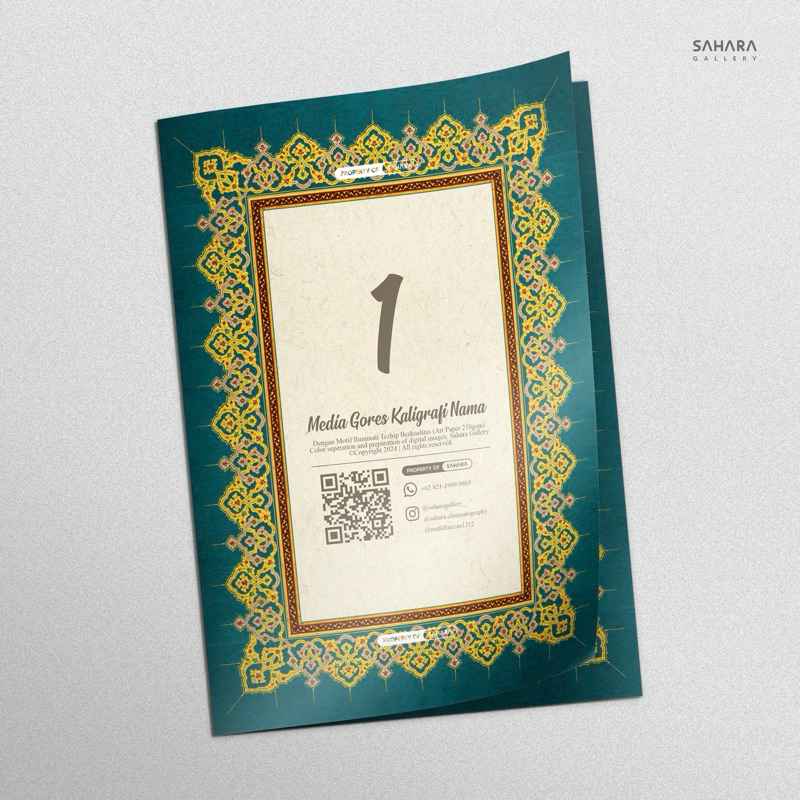 

Art Paper Motif Tezhip Big Size – Kertas Kaligrafi Premium 260gsmKertas berkualitas tinggi, cocok untuk kaligrafi, lukisan, atau kerajinan seni lainnya.Gramasi: 260 gsmMotif: TezhipUkuran: Big SizeHarga tercantum untuk 1 lembarMinimal order 2lembar