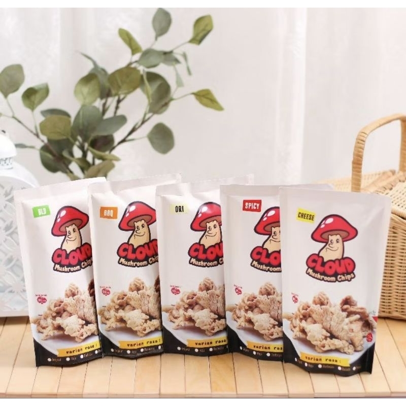 

keripik jamur/ non msg/ non pengawet / cloud mushroom chips