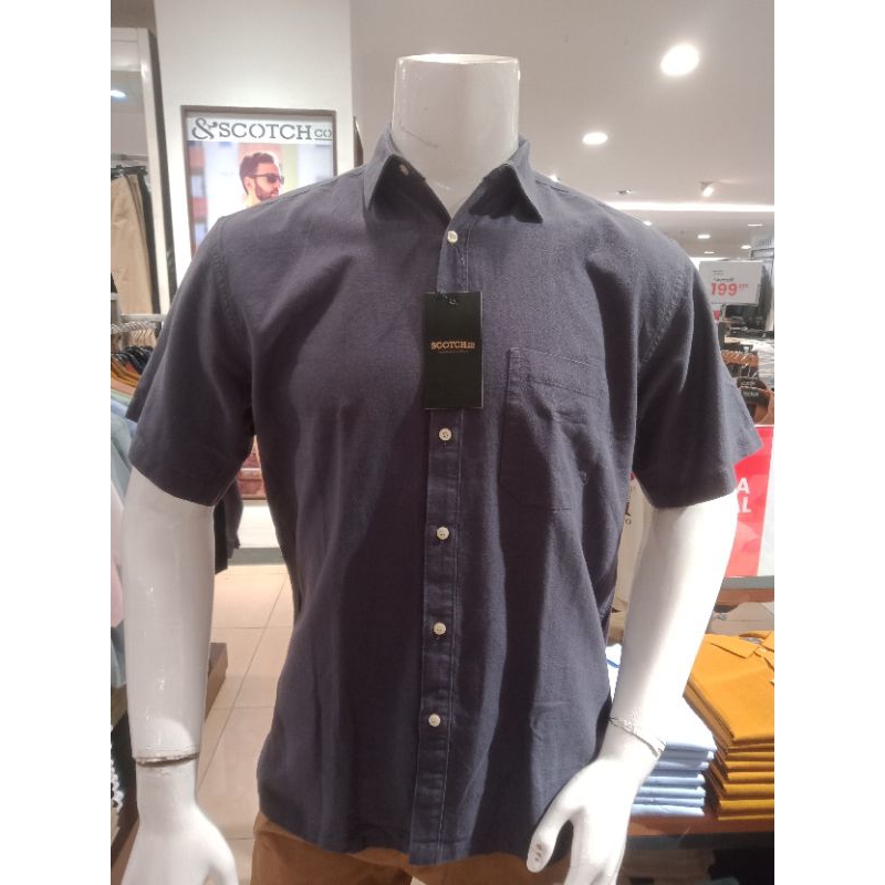 Scotch Kemeja Pendek Pria Casual