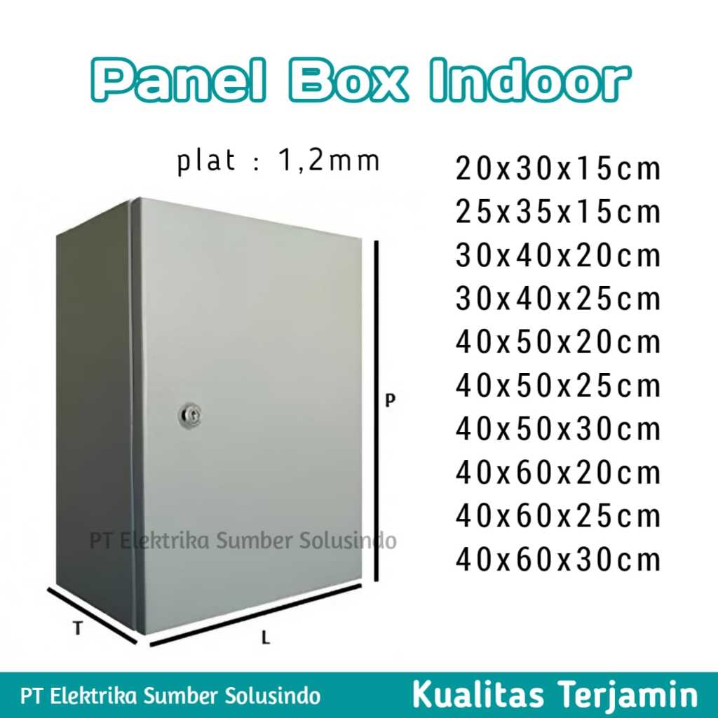 Box Panel INDOOR Ready banyak ukuran plat 1,2 mm / 20x30x15cm / 25x35x15cm / 30x40x20cm / 30x40x25cm