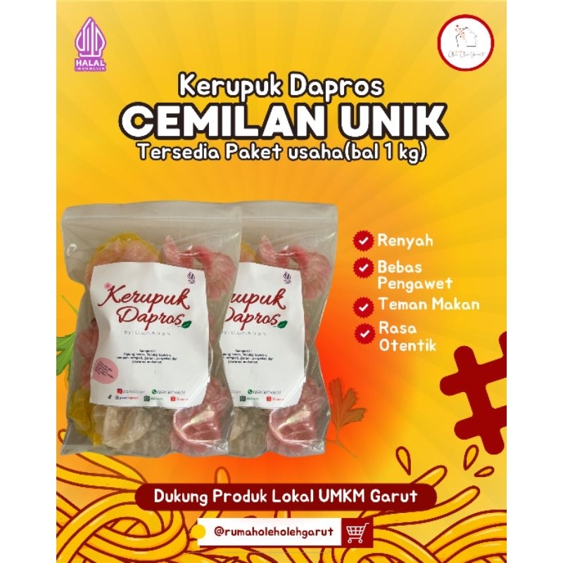 

Kerupuk Dapros/ Kerupuk Bunga Ros/ Kerupuk Khas Garut | Oleh-Oleh Murah
