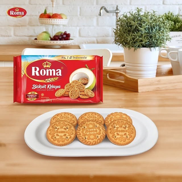 

Roma Biskuit Kelapa 300gr | Cemilan Kue Kering Renyah