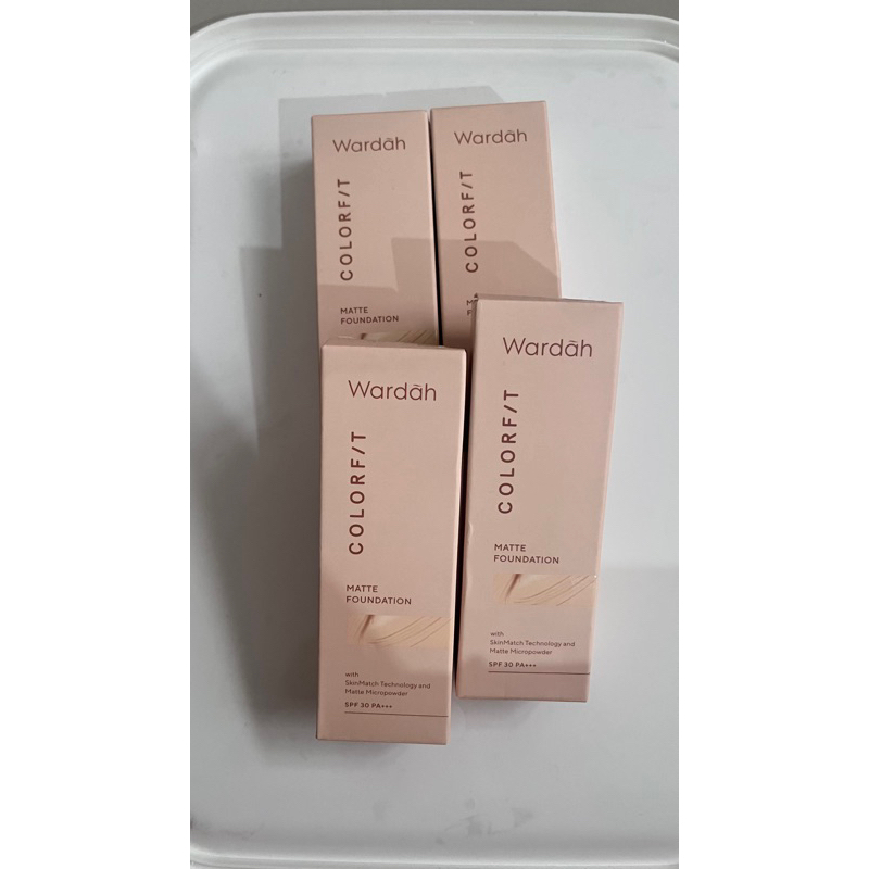 wardah colorfit foundation