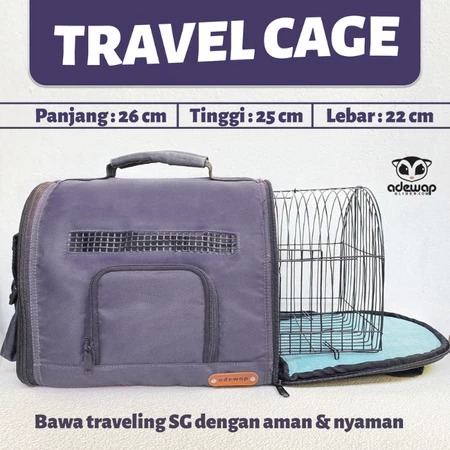 ADEWAP GLIDER Travel Bag Carrier Hewan Peliharaan Sugar Glider Untulan Curve Pet Hewan Ukuran Besar
