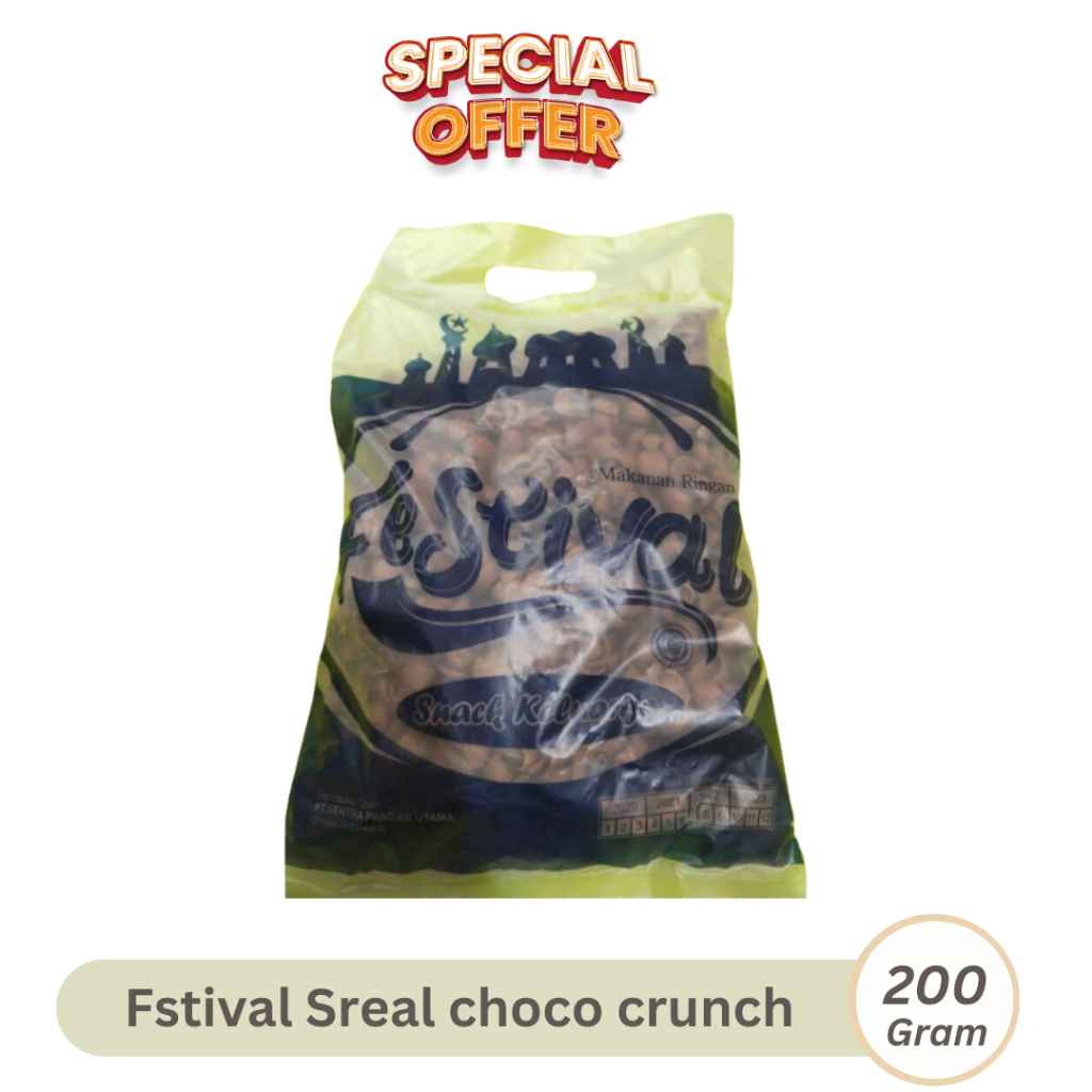 

Festival sereal Choco Crunchy 200gram Sereaal Coklat