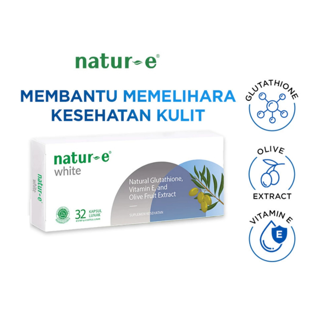 Natur-E White Soft Capsule 32s - Glutathione + Vitamin E Skincare