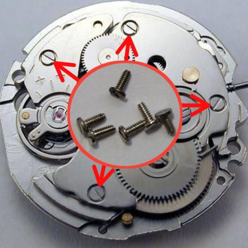 Baut Mesin Seiko 5 7S26, 7S36, 7009, NH35, NH36, automatic original panjang harga per pcs