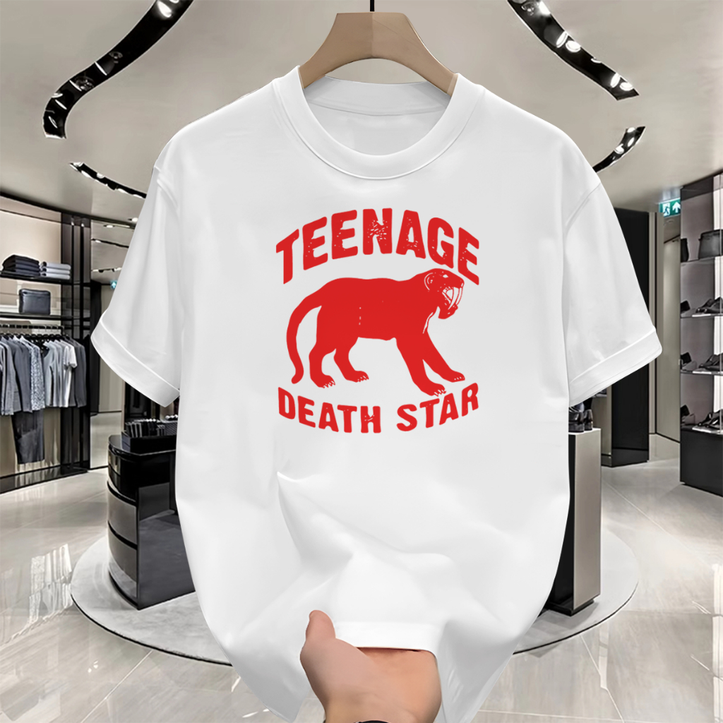 Rumah Kaos Trendi Teenage Death Star - Skill is Dead Putih MerahPakaian Berkualitas kaos  Dasar Pria