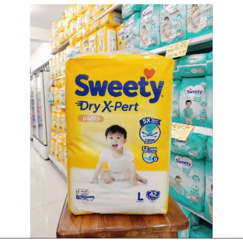 popok bayi Sweety bronze ukuran L isi42