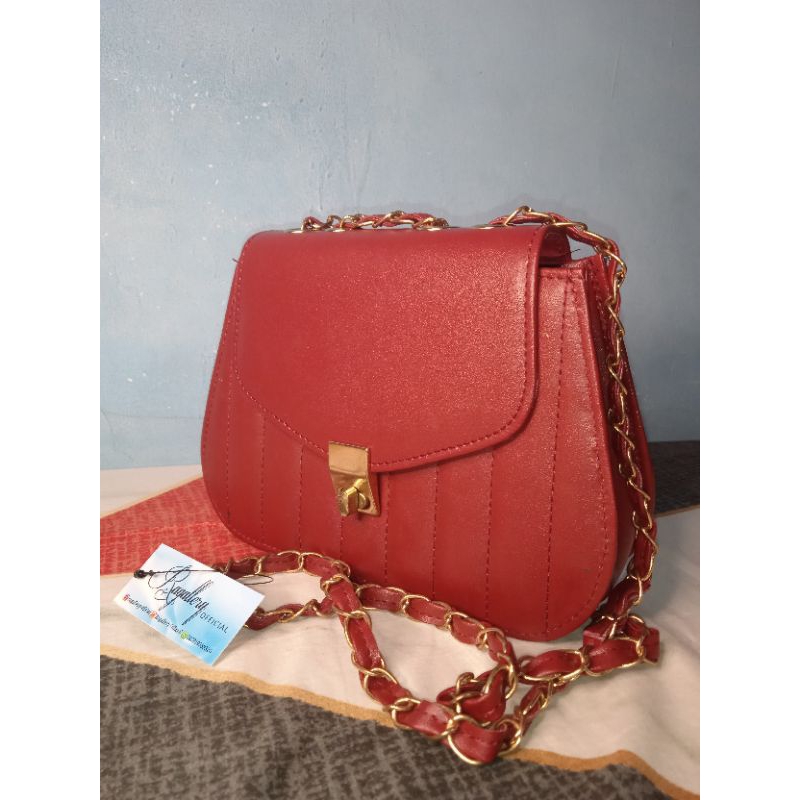 BARU TAS WANITA SLEMPANG PANJANG MERAH MAROON