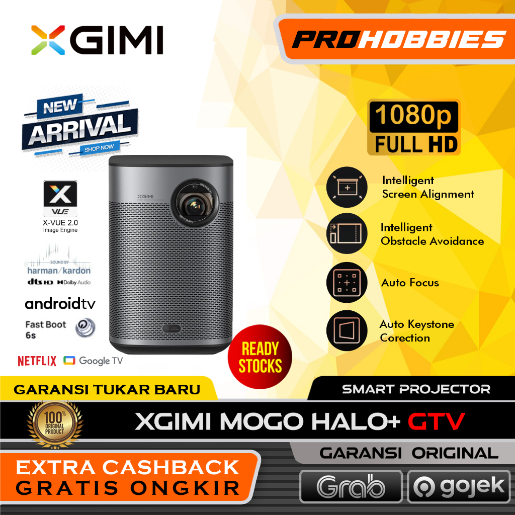 XGIMI HALO+ Halo Plus 1080P Portable Projector with Dolby Speaker