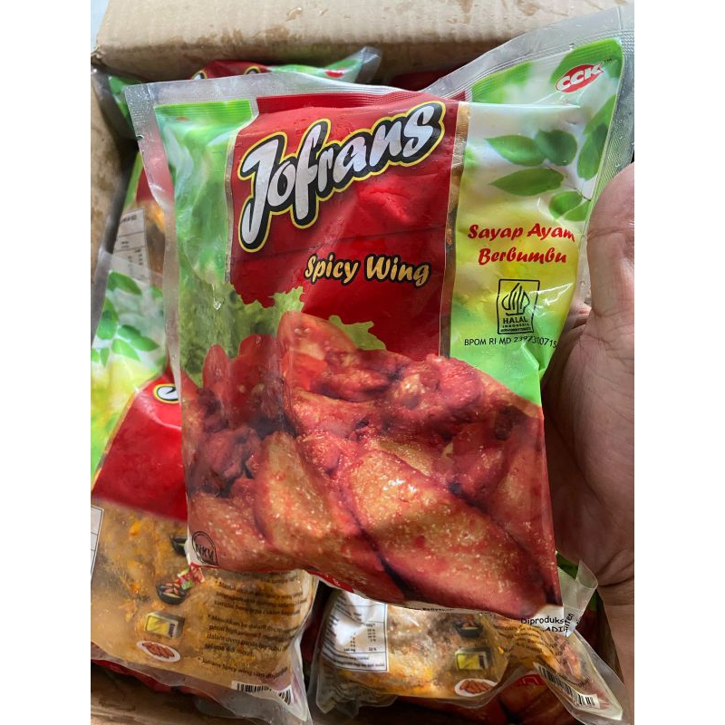 

jofrans Spicy Wings ayam sayap bumbu 500g