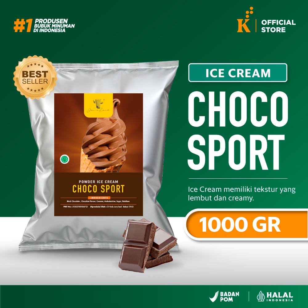 

Bubuk/Powder Es Krim Choco Sport Javaland 1 kg