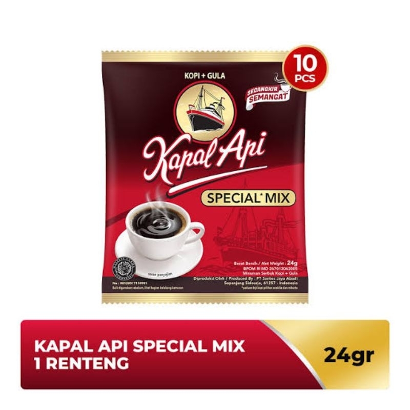 

Kapal Api Special Mix 23 Gram 1 Renteng 10 Sachet