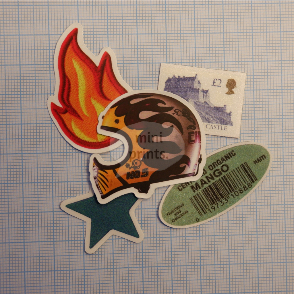 

MINIPRINTS | Motorbike Helmet Sticker | Waterproof Doff