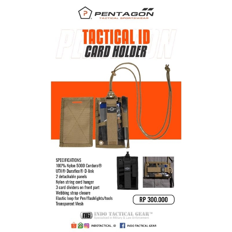 

Pentagon Tactical ID Card Holder