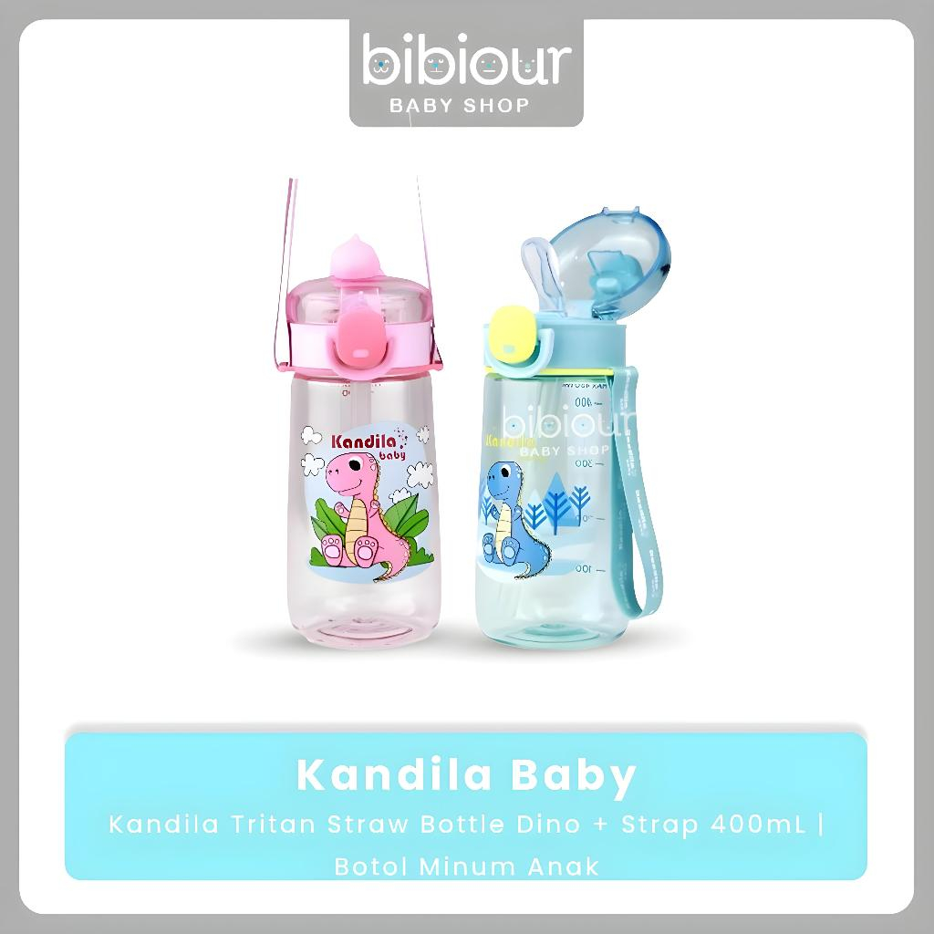 Kandila Tritan Dino Bottle With Strap - Botol Minum Anak KDL007-15 & KDL007-14