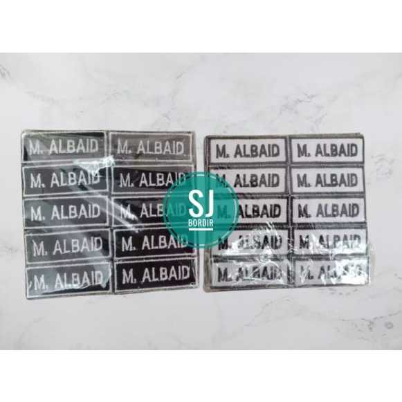 LABEL NAMA LABEL BAJU BORDIR