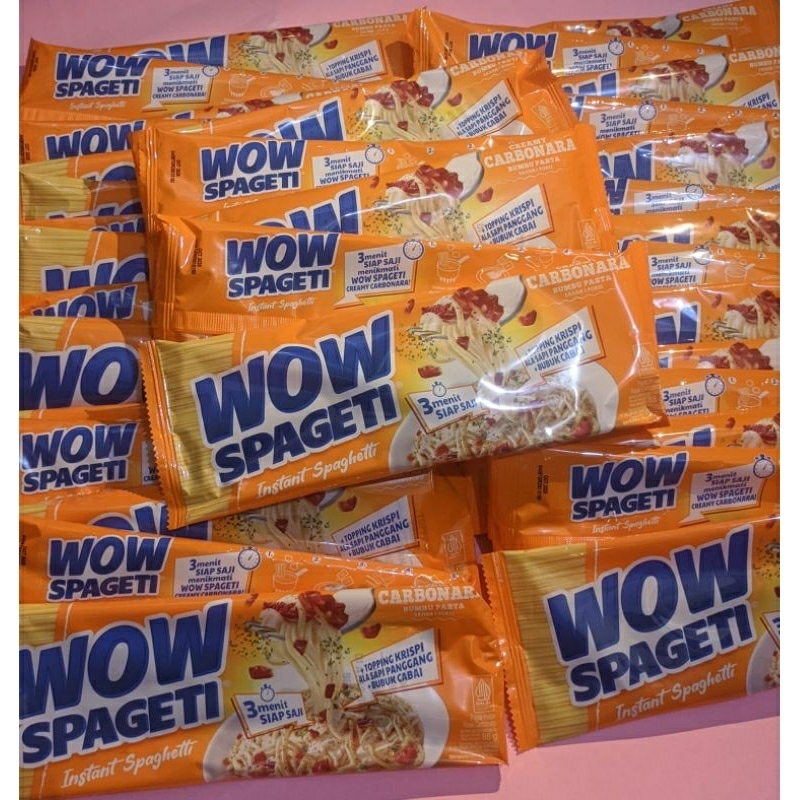 

5pcs Spageti wow siap saji Creamy Carbonara, siap saji 3menit 88gr