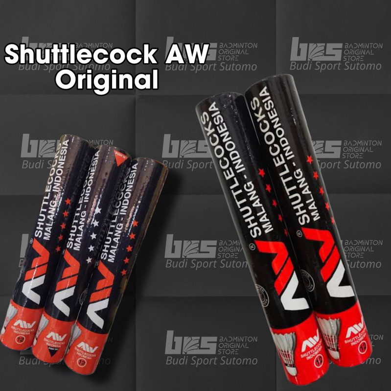 shuttlecock aw bola badminton aw original langsung kirim