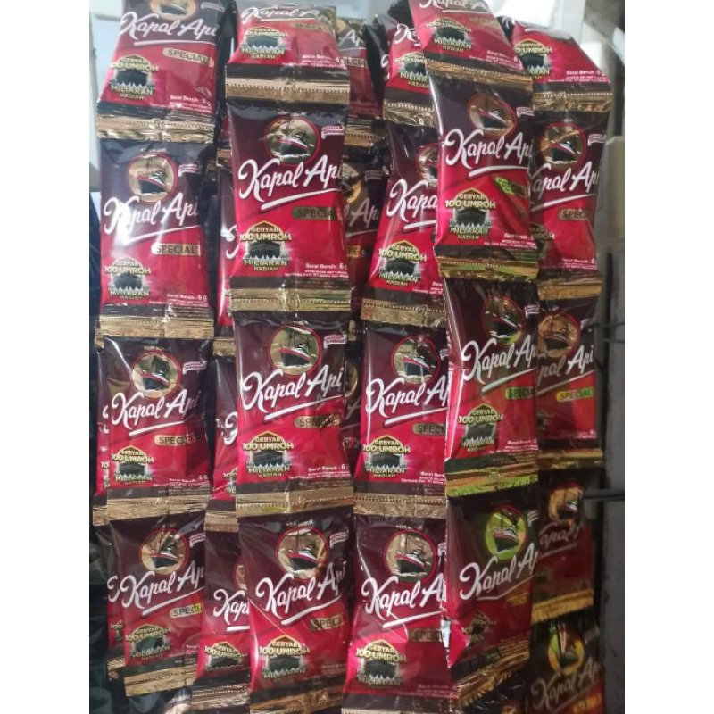 

Kopi bubuk instan+gula kemasan