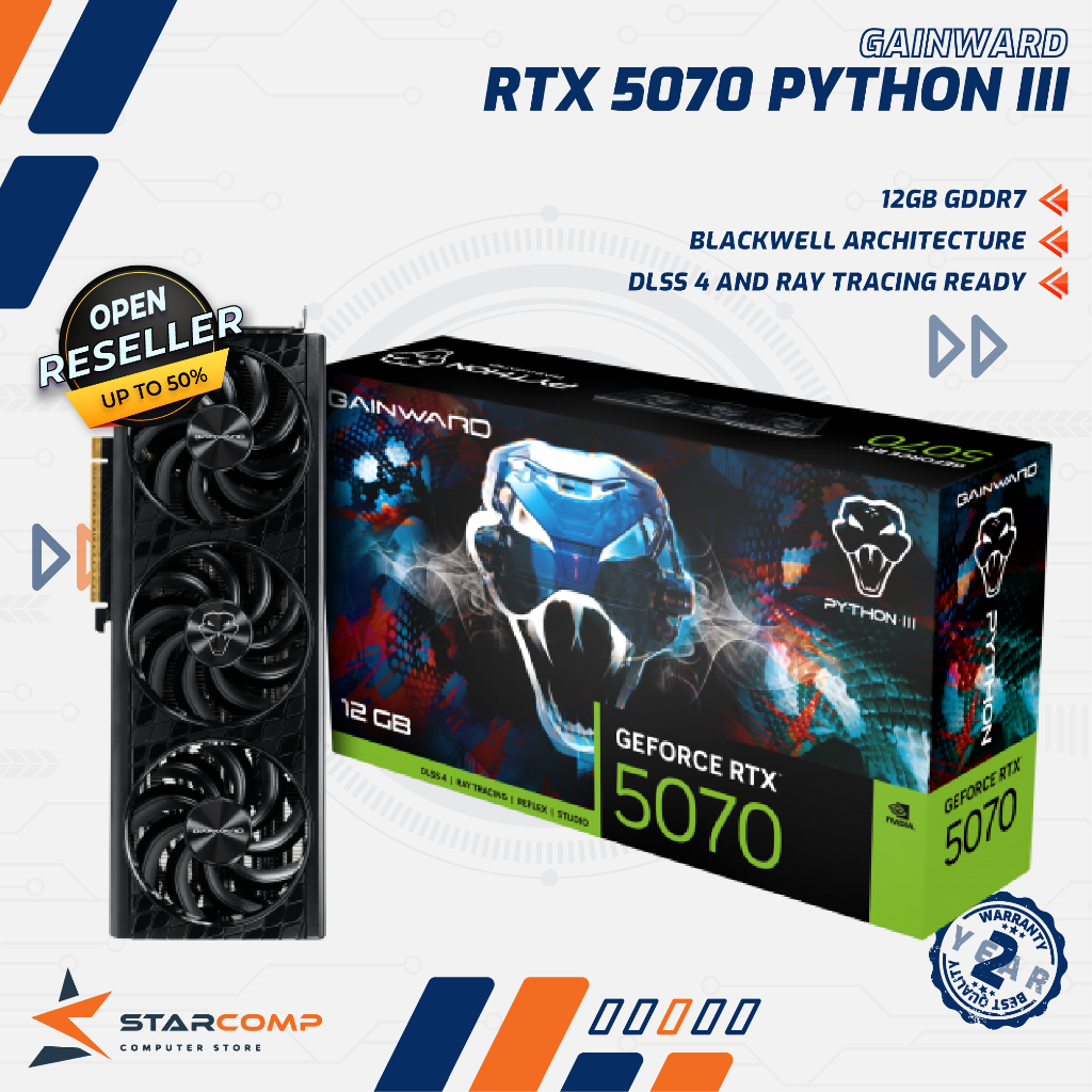 GAINWARD GEFORCE RTX 5070 PHYTON III 12GB GDDR7 GAMING RTX5070