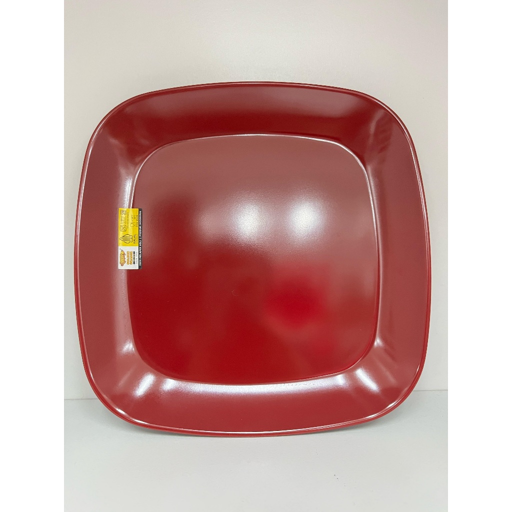 Piring kotak 8 melamin 2 warna