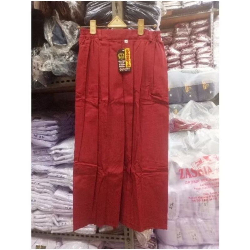 Rok SD Panjang / Rok Merah Panjang SD / Rok Panjang SD Merah Rempel Keliling
