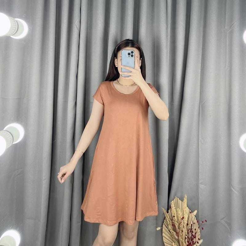 Termurah Dres Mola 975 | Swing Dres | Dres Wanita Jumbo | Baju Dinas Malam Wanita