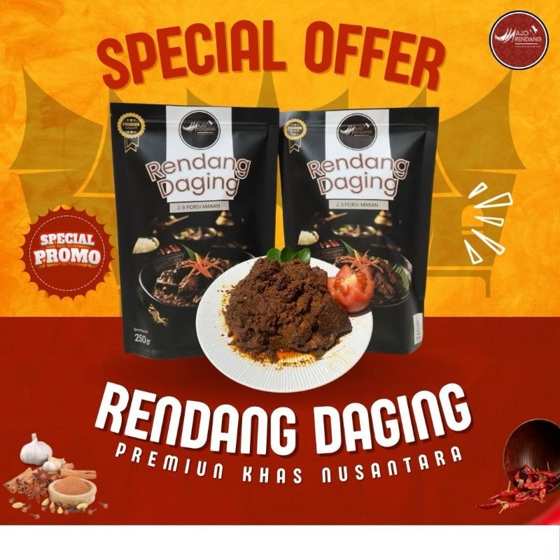 

Rendang Premium Daging sapi 500gr