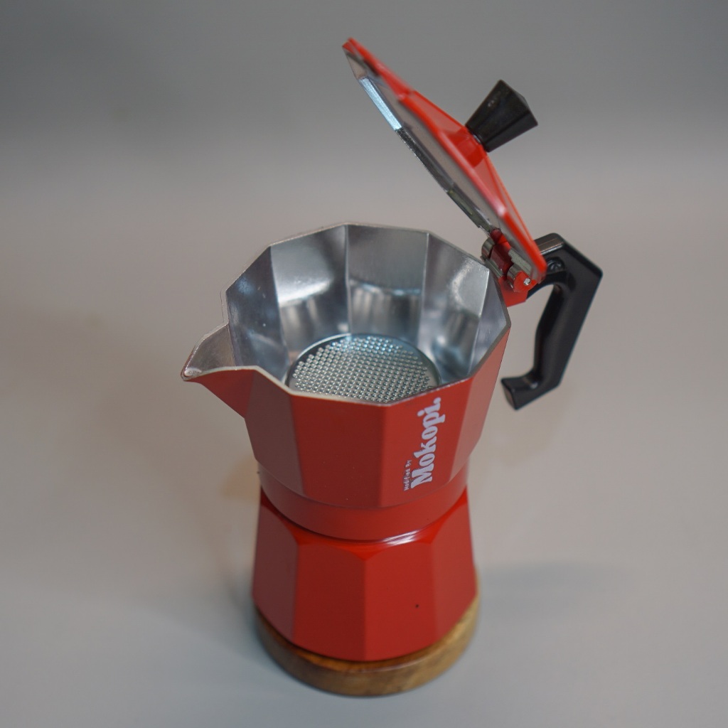 RB Moka Pot Modifikasi Ala Mesin 9Barista Menggunakan Basket 2 Cup & Moka Pot 3 Cup/150ml