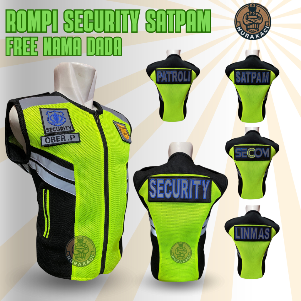 Rompi Security Satpam Tebal Model Terbaru Rompi Keamanan Satpam Premium